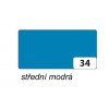 Folia 614/50 34 barevný karton - 300 g/m2, A4, 1 list, středně modrý
