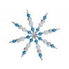 Folia 12530 - Sada na výrobu hvězd z perliček - barvy modro-stříbrná