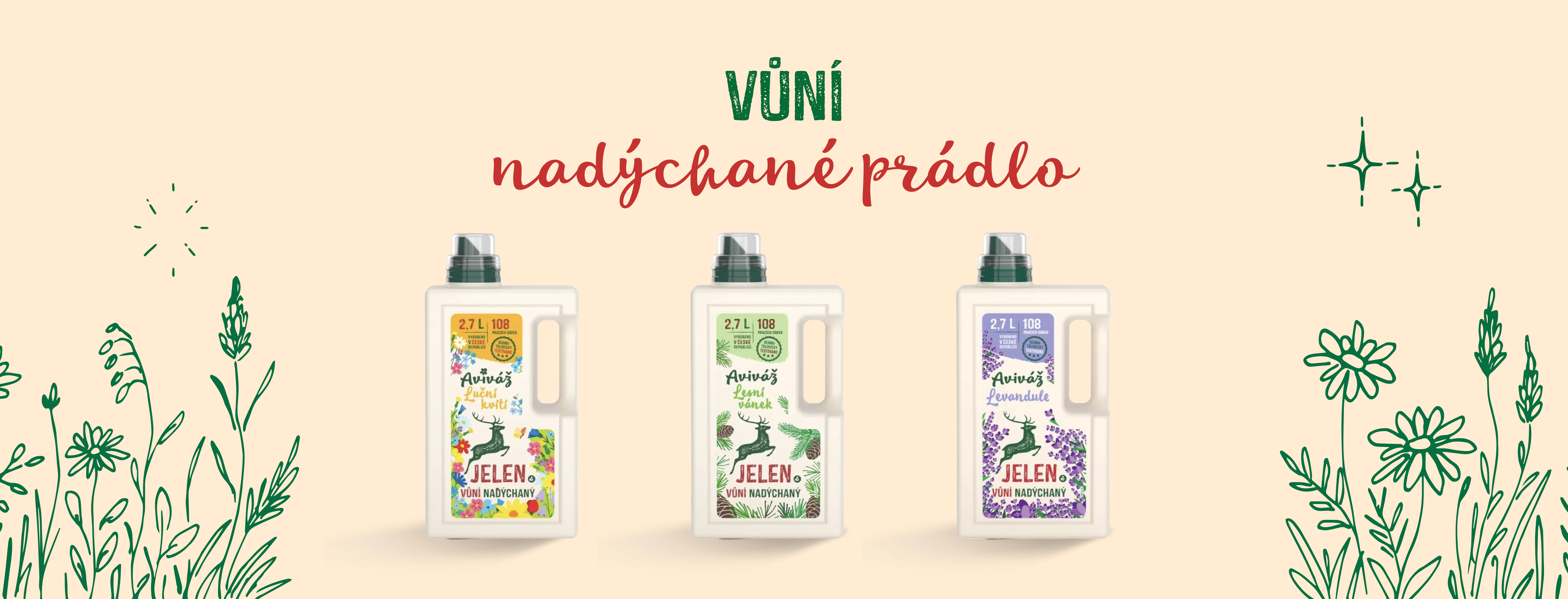 Jelení aviváže - nové vůně