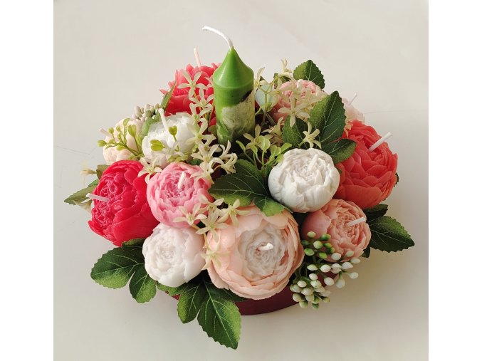 Kytice voskových květin