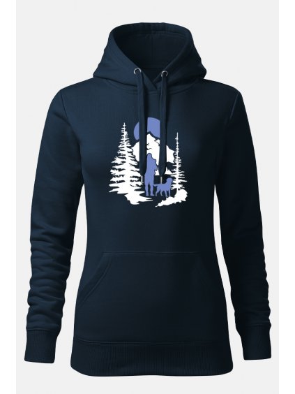 Dámská mikina les modra