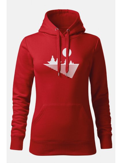 Dámská mikina lodicka cervena
