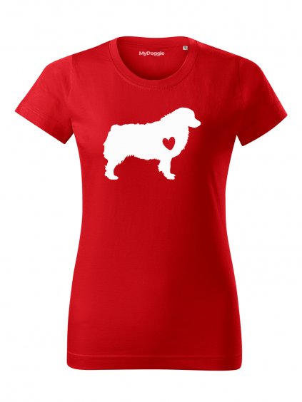 Tričko "Silueta" - Australský ovčák Dámské