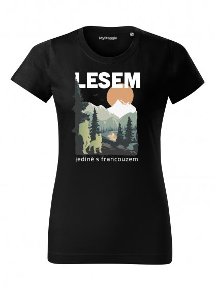 Tričko "Les" - Francouzský buldoček Dámské