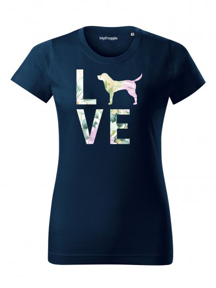 Tričko "Love Plemeno" - Labradorský retrívr Dámské
