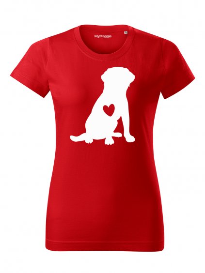Tričko "Silueta" - Labradorský retrívr Dámské