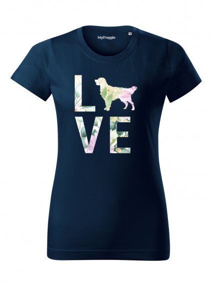 Tričko "Love Plemeno" - Zlatý Retrívr Dámské