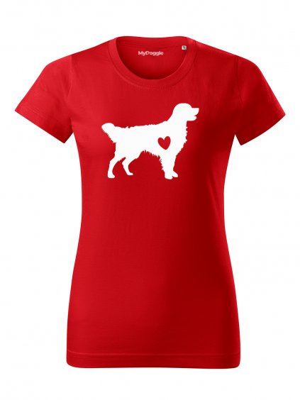 Tričko "Silueta" - Zlatý Retrívr Dámské