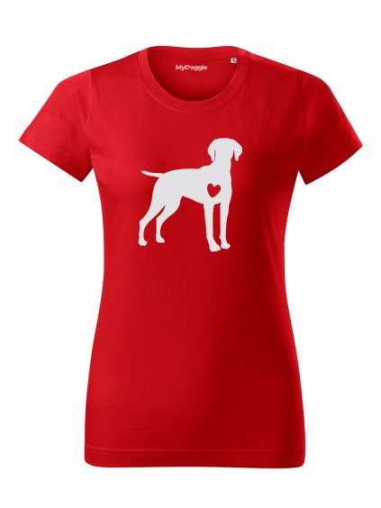 Tričko "Silueta" - Vizsla Dámské