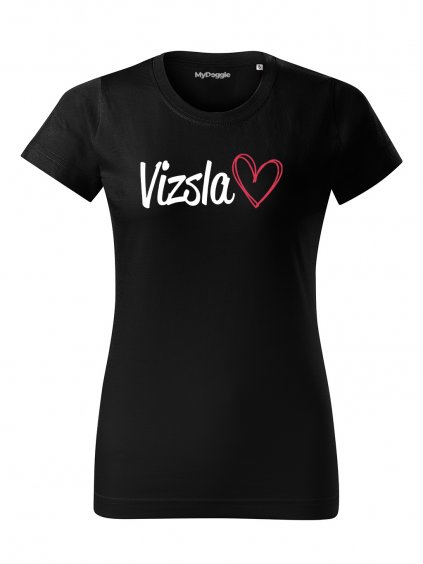 Tričko "Pes Srdce" - Vizsla Dámské