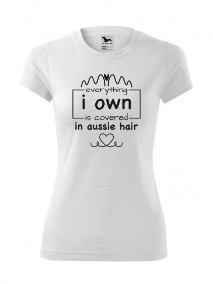 Funkční Tričko "Psí Chlupy" - Australský ovčák Dámské