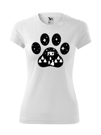 Funkční Tričko "Camping" - Čivava Dámské