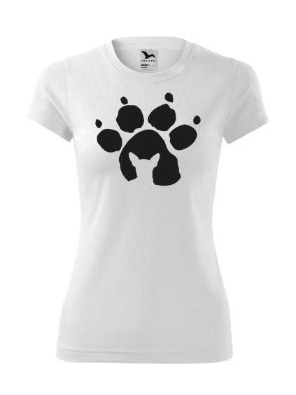 Funkční Tričko "Tlapka" - Čivava Dámské