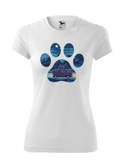 Funkční Tričko "Výlety" - Francouzský buldoček Dámské