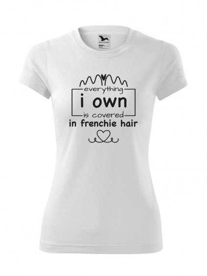 Funkční Tričko "Psí Chlupy" - Francouzský buldoček Dámské