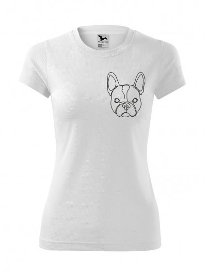 Funkční Tričko "Uši" - Francouzský buldoček Dámské