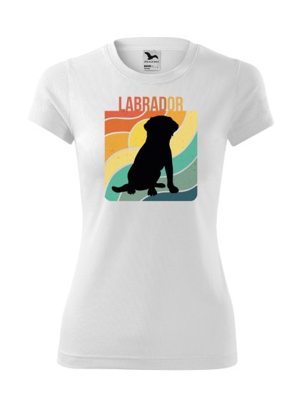 Funkční Tričko "Pruhy" - Labradorský retrívr Dámské