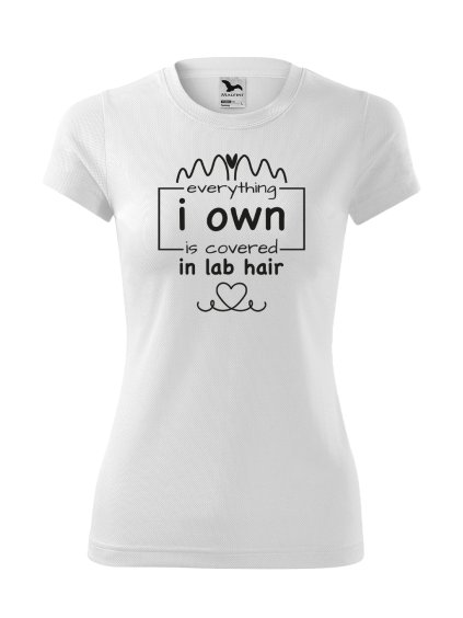 Funkční Tričko "Psí Chlupy" - Labradorský retrívr Dámské