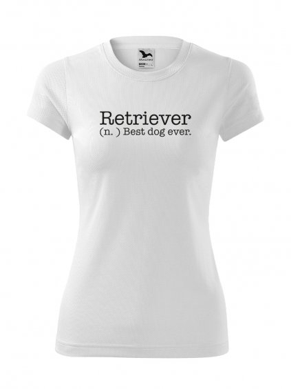 Funkční Tričko "Sloveso" - Zlatý Retrívr Dámské