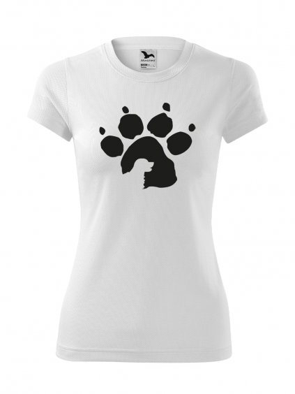 Funkční Tričko "Tlapka" - Zlatý Retrívr Dámské