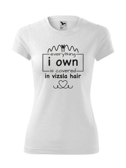 Funkční Tričko "Psí Chlupy" - Vizsla Dámské