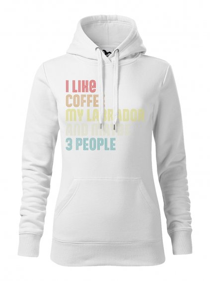 Mikina "I Like Coffee" - Labrador Dámská
