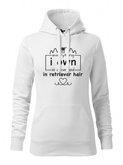 Mikina "Psí Chlupy" - Zlatý retrívr Dámská