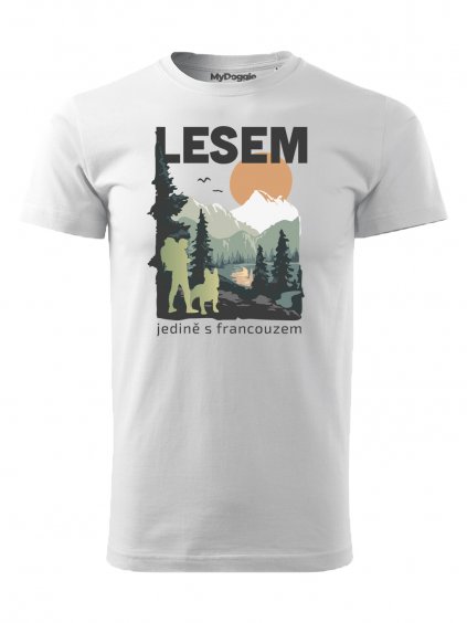 Tričko "Les" - Francouzský buldoček Pánské
