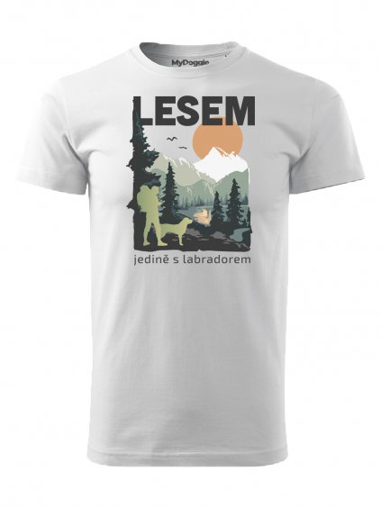 Tričko "Les" - Labradorský retrívr Pánské