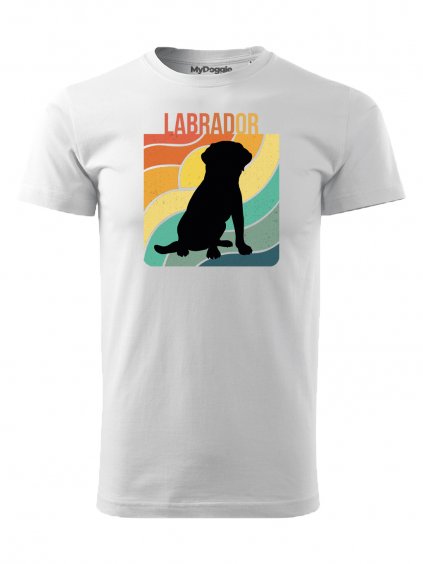Tričko "Pruhy" - Labradorský retrívr Pánské