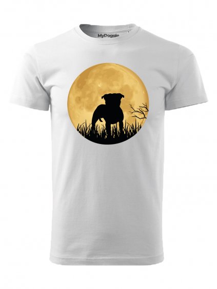 Tričko "Měsíc" - Stafordširský bulteriér Pánské