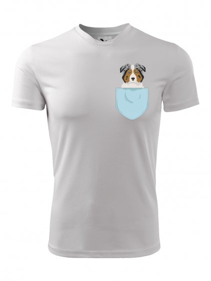 Funkční tričko "Kapsička" Australský ovčák Pánské