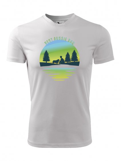 Funkční tričko "Potok" Australský ovčák Pánské