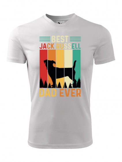 Funkční tričko "Best Dad" Jack Russell Pánské