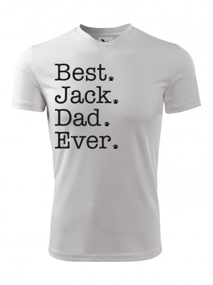 Funkční tričko "Best Dad ever" Jack Russell Pánské