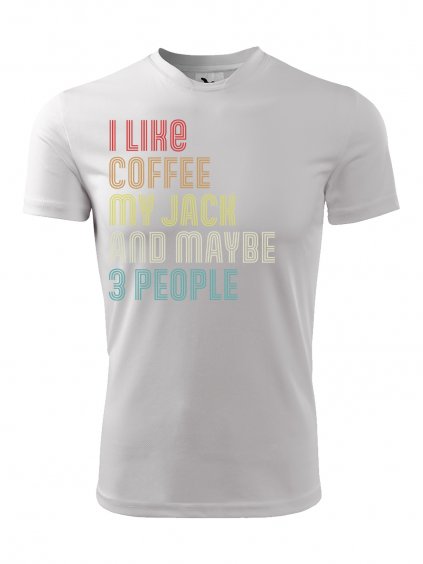 Funkční tričko "I Like Coffee" Jack Russell Pánské