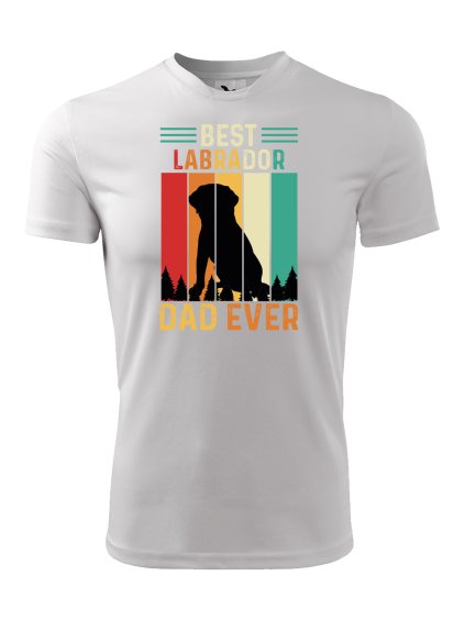 Funkční tričko "Best Dad" Labrador Pánské