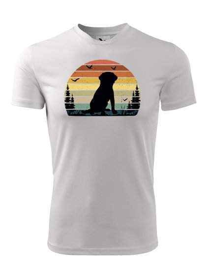 Funkční tričko "Vintage Les" Labrador Pánské