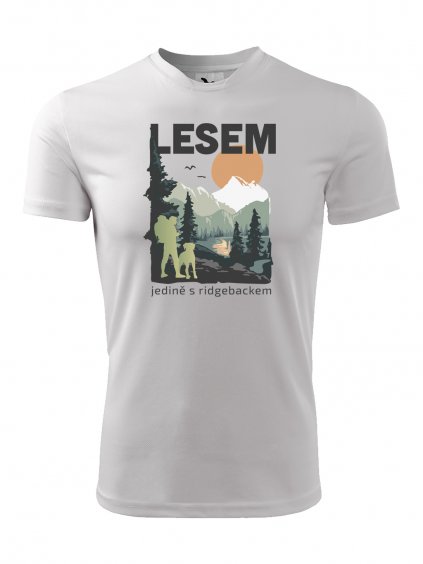 Funkční tričko "Les" Rhodéský ridgeback Pánské