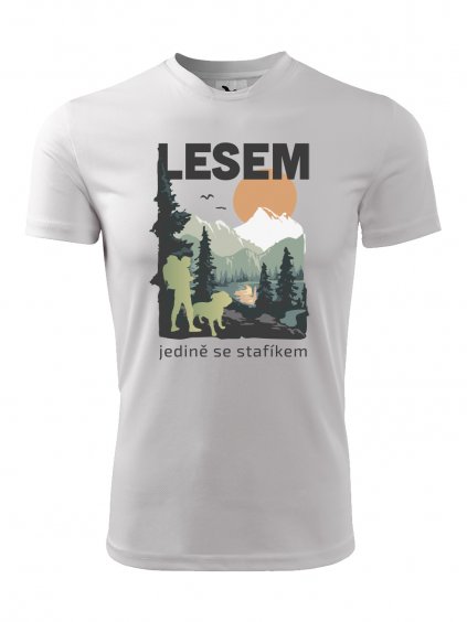 Funkční tričko "Les" Stafordširský bulteriér Pánské