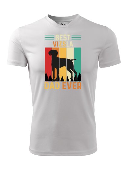 Funkční tričko "Best Dad" Vizsla Pánské