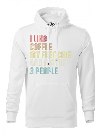 Mikina "I Like Coffee" - Francouzský buldoček Pánská