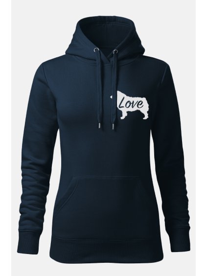 Mikiny Love ona námModrá