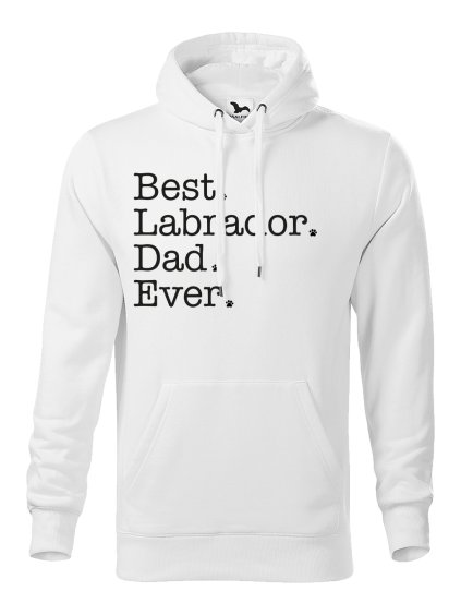 Mikina "Best Dad ever" - Labradorský retrívr Pánská
