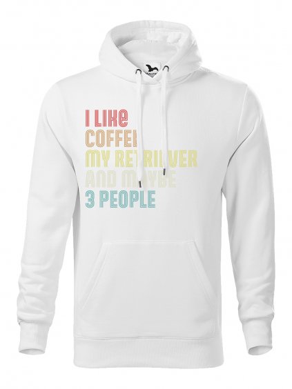 Mikina "I Like Coffee" - Zlatý retrívr Pánská