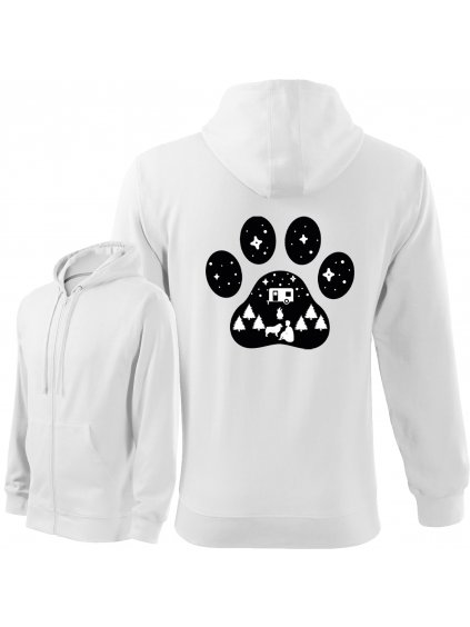 Mikina se Zipem "Camping" - Australský ovčák Pánská