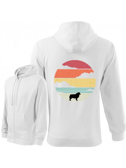 Mikina se Zipem "Pláž" - Australský ovčák Pánská