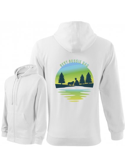 Mikina se Zipem "Potok" - Australský ovčák Pánská