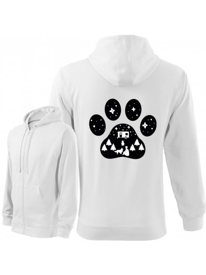 Mikina se Zipem "Camping" - Border kolie Pánská