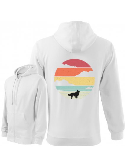Mikina se Zipem "Pláž" - Border kolie Pánská